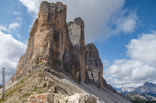 Dreizinnen or the Tre Cime di Lavaredo at the Dolomites Italy © Menno Schaefer