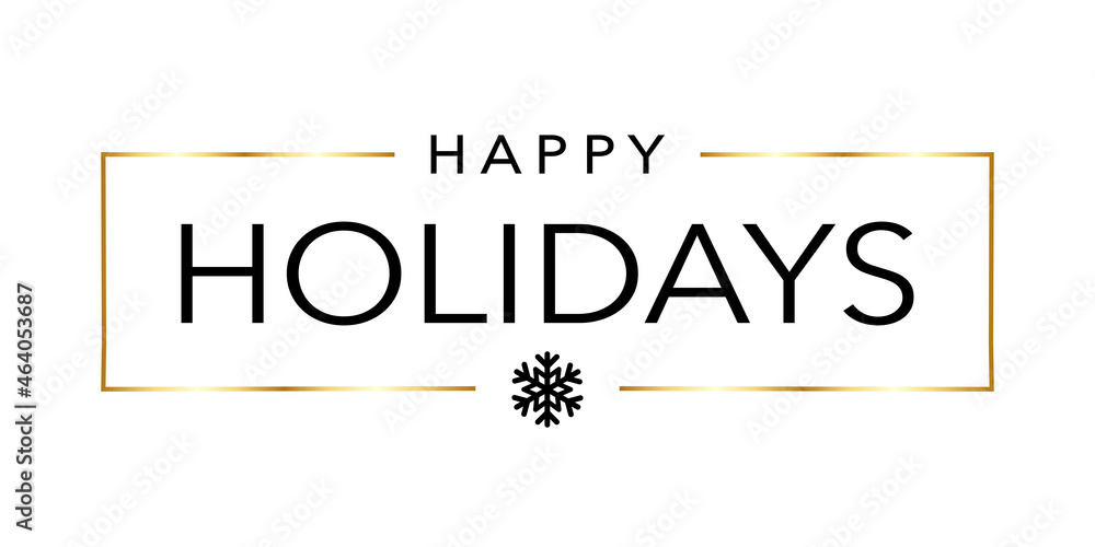 Happy Holidays Stock Vector | Adobe Stock