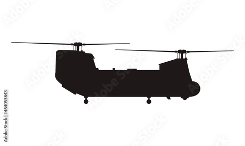 military helicopter silhouette