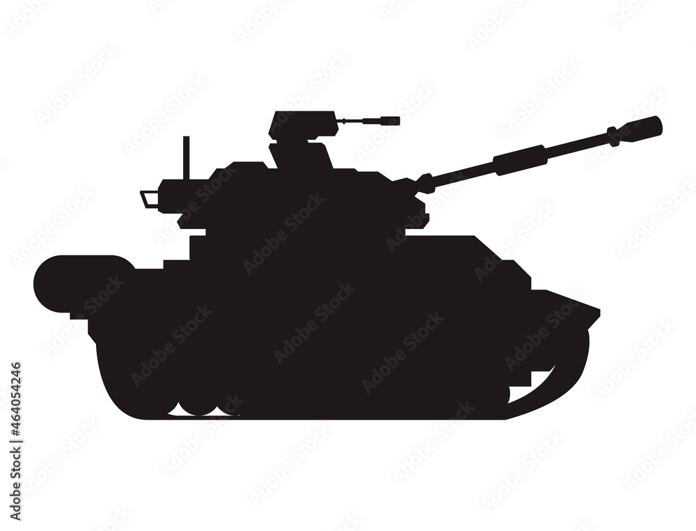Obraz premium tank of war silhouette