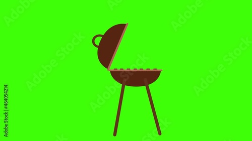 green screen , party icon , grill