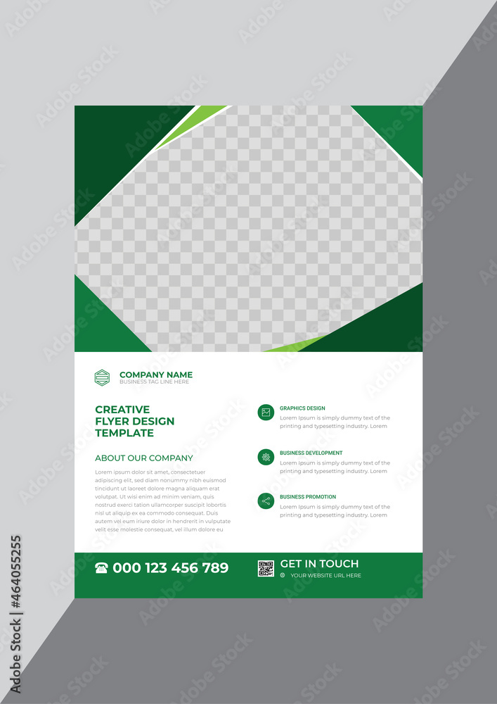 Promotional corporate business flyer design template Promotional corporate business flyer design template
