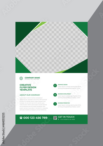 Promotional corporate business flyer design template
