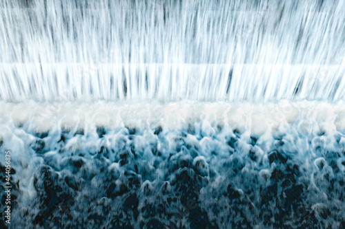 Ice water flowing 