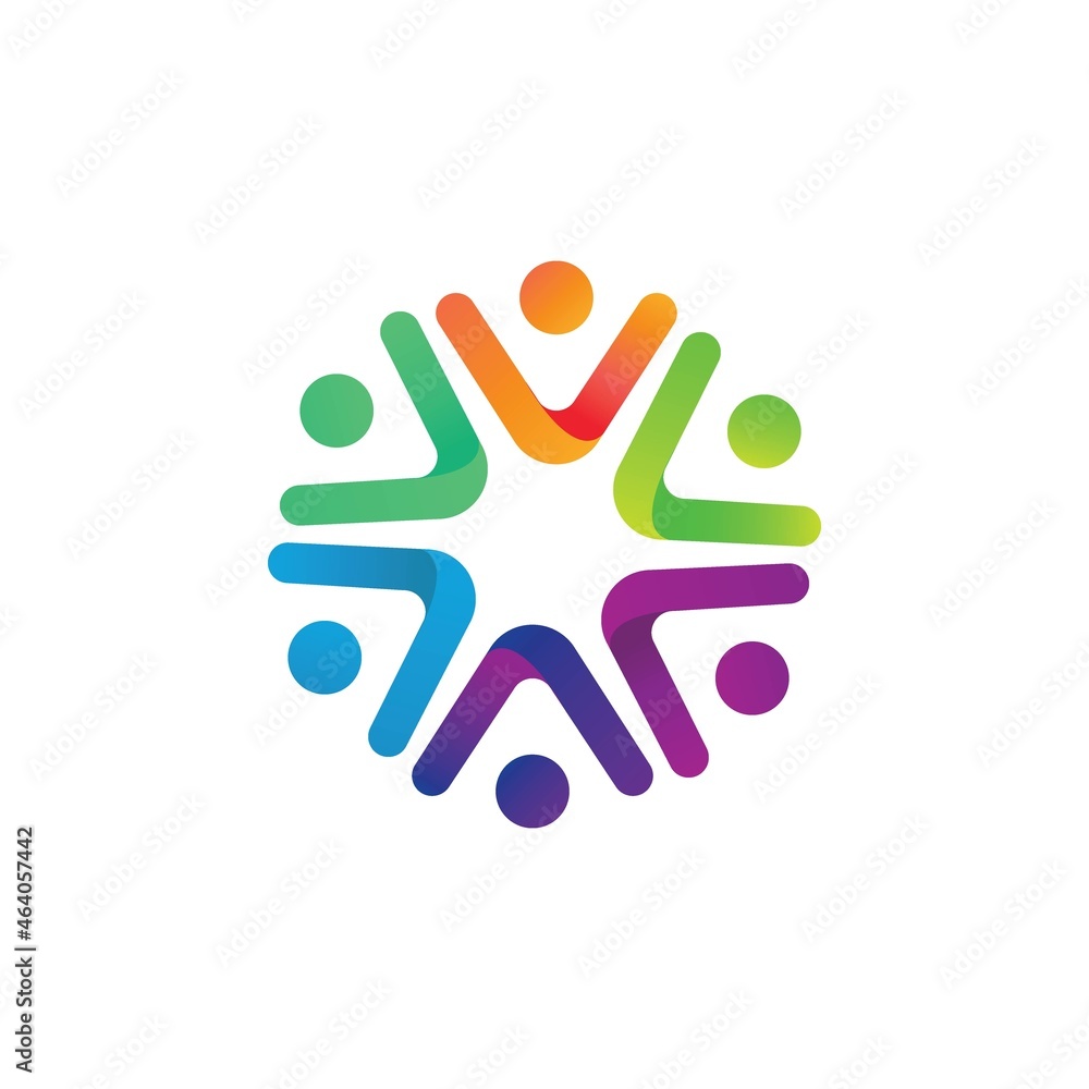 Community, network and social icon Community, network and social icon