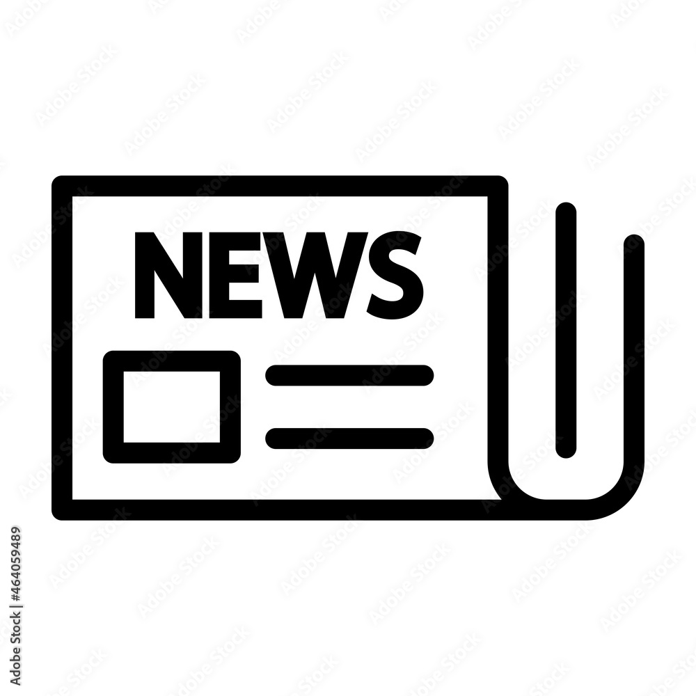 Newspaper Icon Design Vector Template Illustration Newspaper Icon Design Vector Template Illustration
