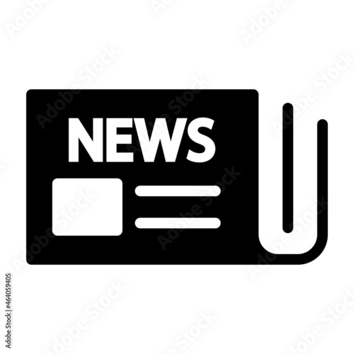 Newspaper Icon Design Vector Template Illustration