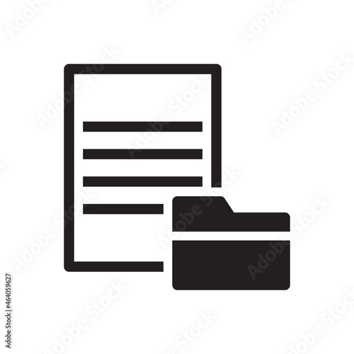 file folder and document icon