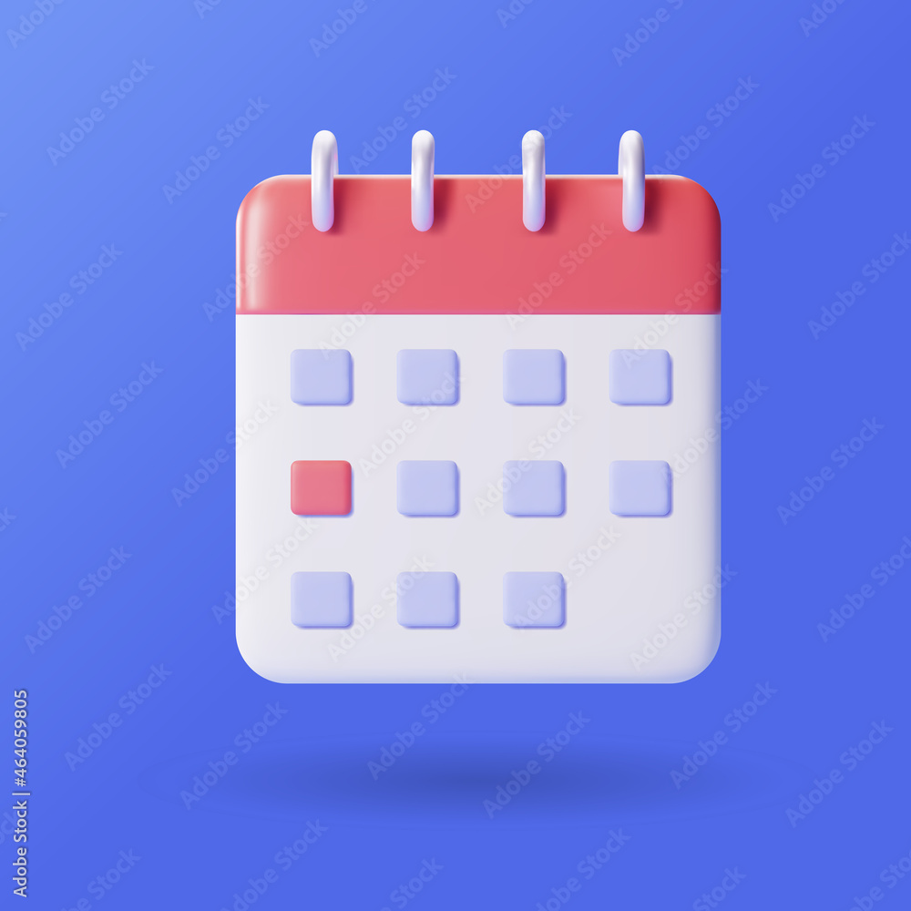 3d calendar icon concept, modern planning icon 3d calendar icon concept, modern planning icon