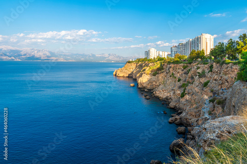 Coastal view of Antalya City in Turkey