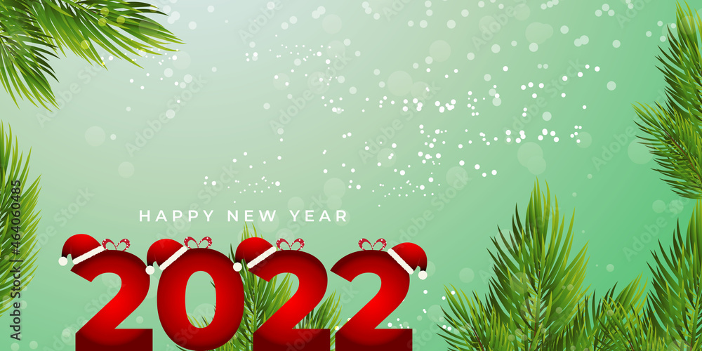 Vector illustration of Happy New Year 2022 greeting card with deer and snowflakes on sparkly golden bokeh background, happy new year wishes. Vector illustration of Happy New Year 2022 greeting card with deer and snowflakes on sparkly golden bokeh background, happy new year wishes.