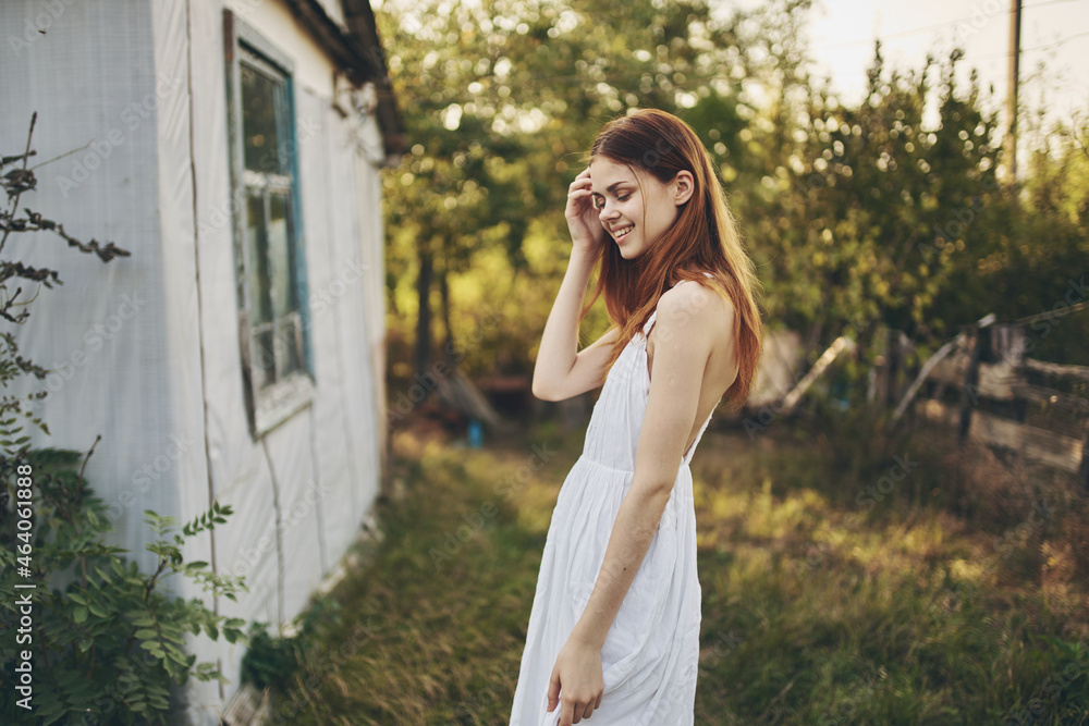 pretty woman summer countryside nature Lifestyle pretty woman summer countryside nature Lifestyle