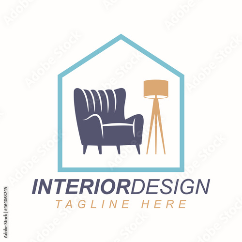 Interior Home vector logo design