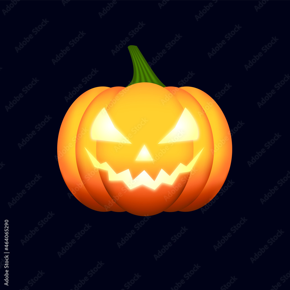 Glowing pumpkin for Halloween Glowing pumpkin for Halloween