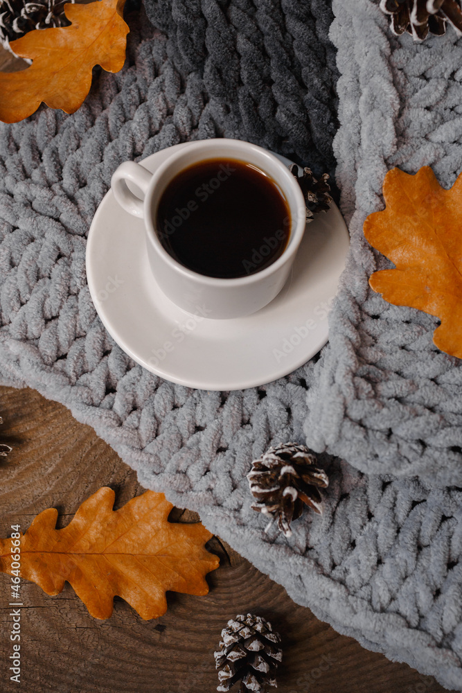 food, coffee and cookies, autumn and leaves food, coffee and cookies, autumn and leaves