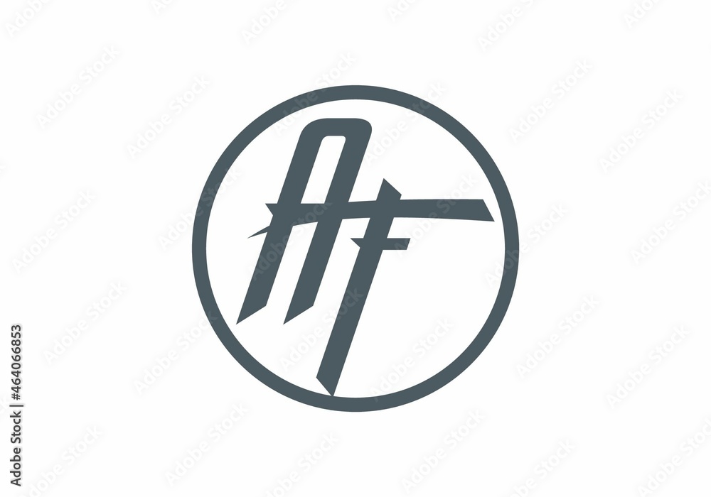 Unique shape of AF initial letter Unique shape of AF initial letter