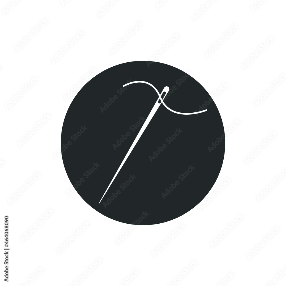 Needle_and_thread vector icon illustration sign Needle_and_thread vector icon illustration sign