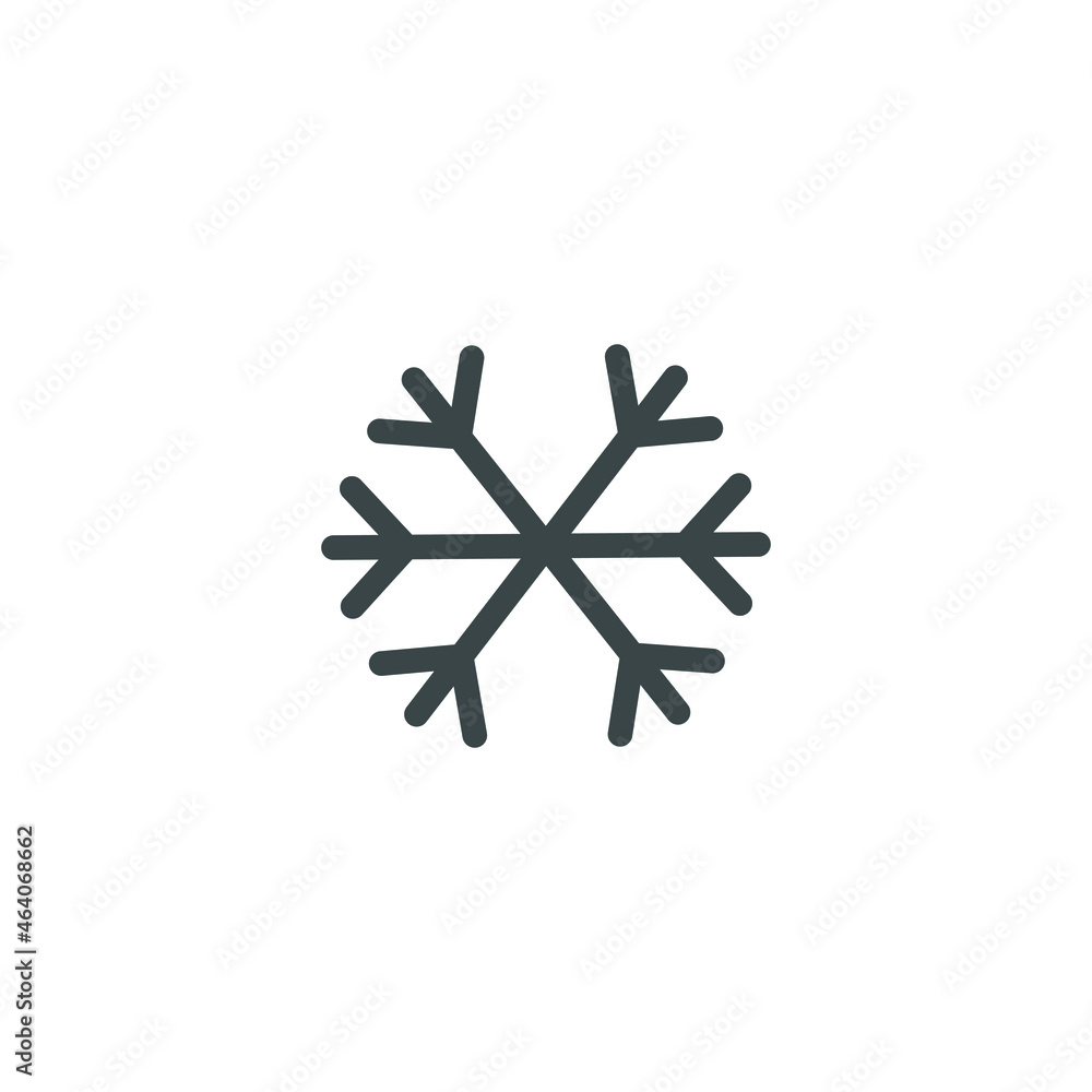 Snow_flakes vector icon illustration sign