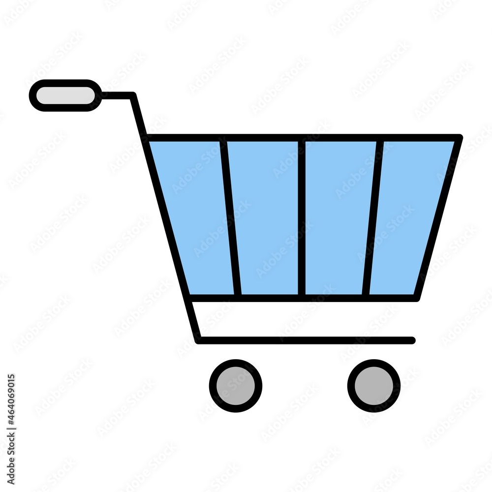 Vector Shopping Cart Filled Outline Icon Design Vector Shopping Cart Filled Outline Icon Design