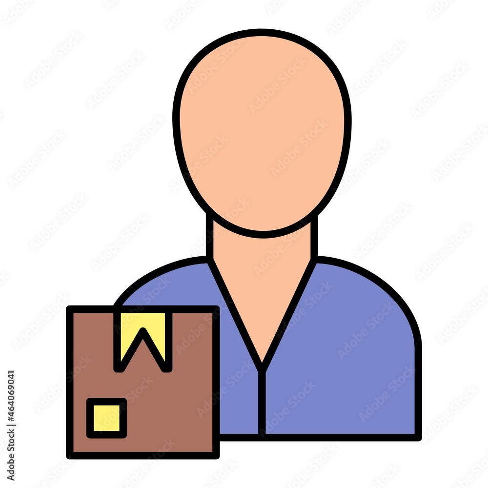 Vector Delivery Filled Outline Icon Design Vector Delivery Filled Outline Icon Design