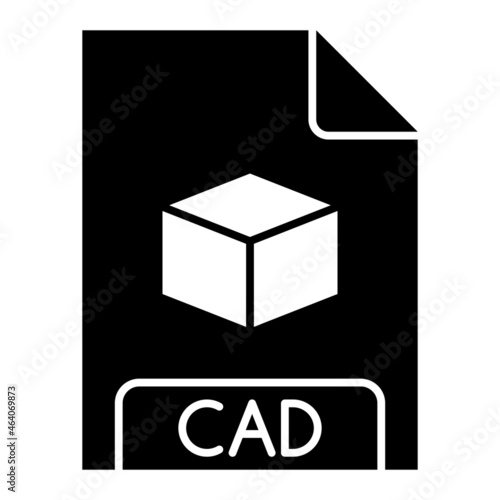 Vector CAD Glyph Icon Design