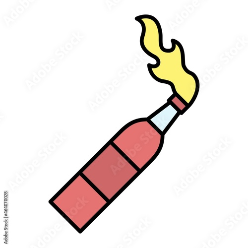 Vector Molotov Filled Outline Icon Design