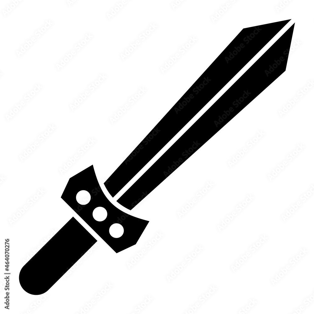 Vector Toy Sword Glyph Icon Design Vector Toy Sword Glyph Icon Design