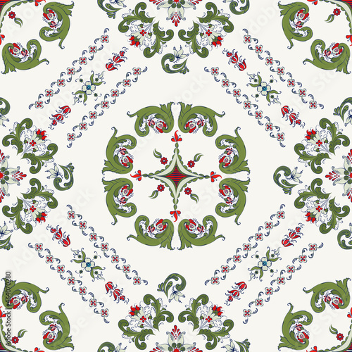 Rosemaling vector pattern 27