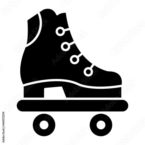 Vector Roller Skates Glyph Icon Design