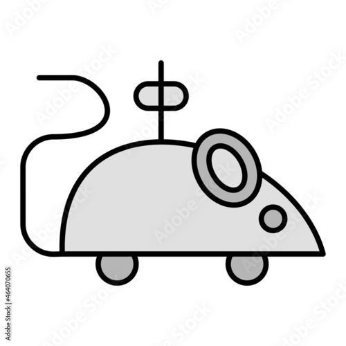 Vector Toy Mouse Filled Outline Icon Design