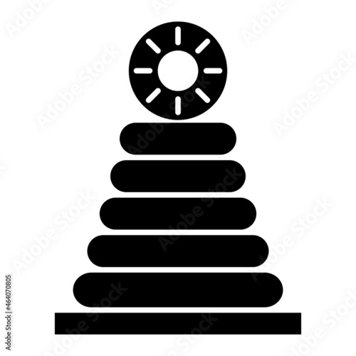 Vector Stacker Glyph Icon Design