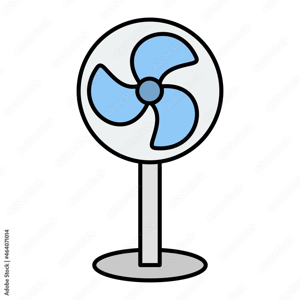 Vector Fan Filled Outline Icon Design Vector Fan Filled Outline Icon Design