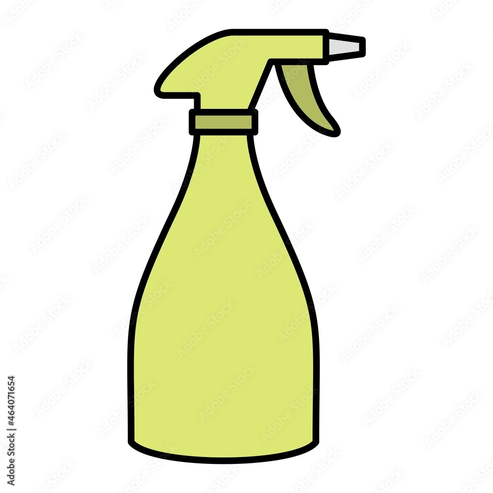 Vector Spray Bottle Filled Outline Icon Design Vector Spray Bottle Filled Outline Icon Design