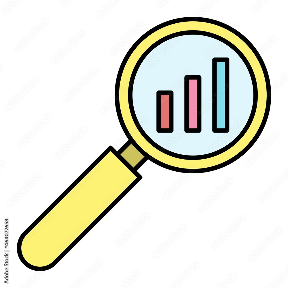 Vector Analysis Filled Outline Icon Design Vector Analysis Filled Outline Icon Design
