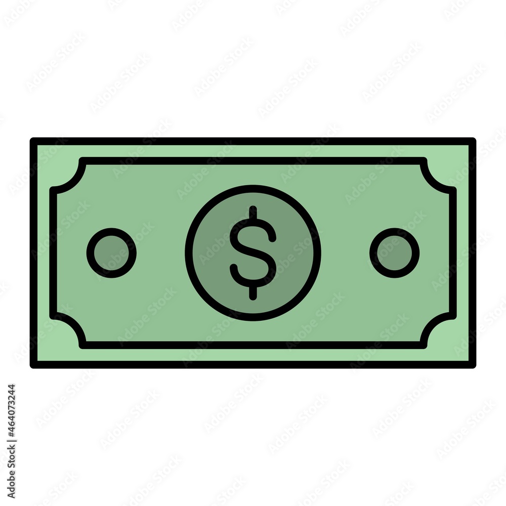 Vector Money Filled Outline Icon Design Vector Money Filled Outline Icon Design