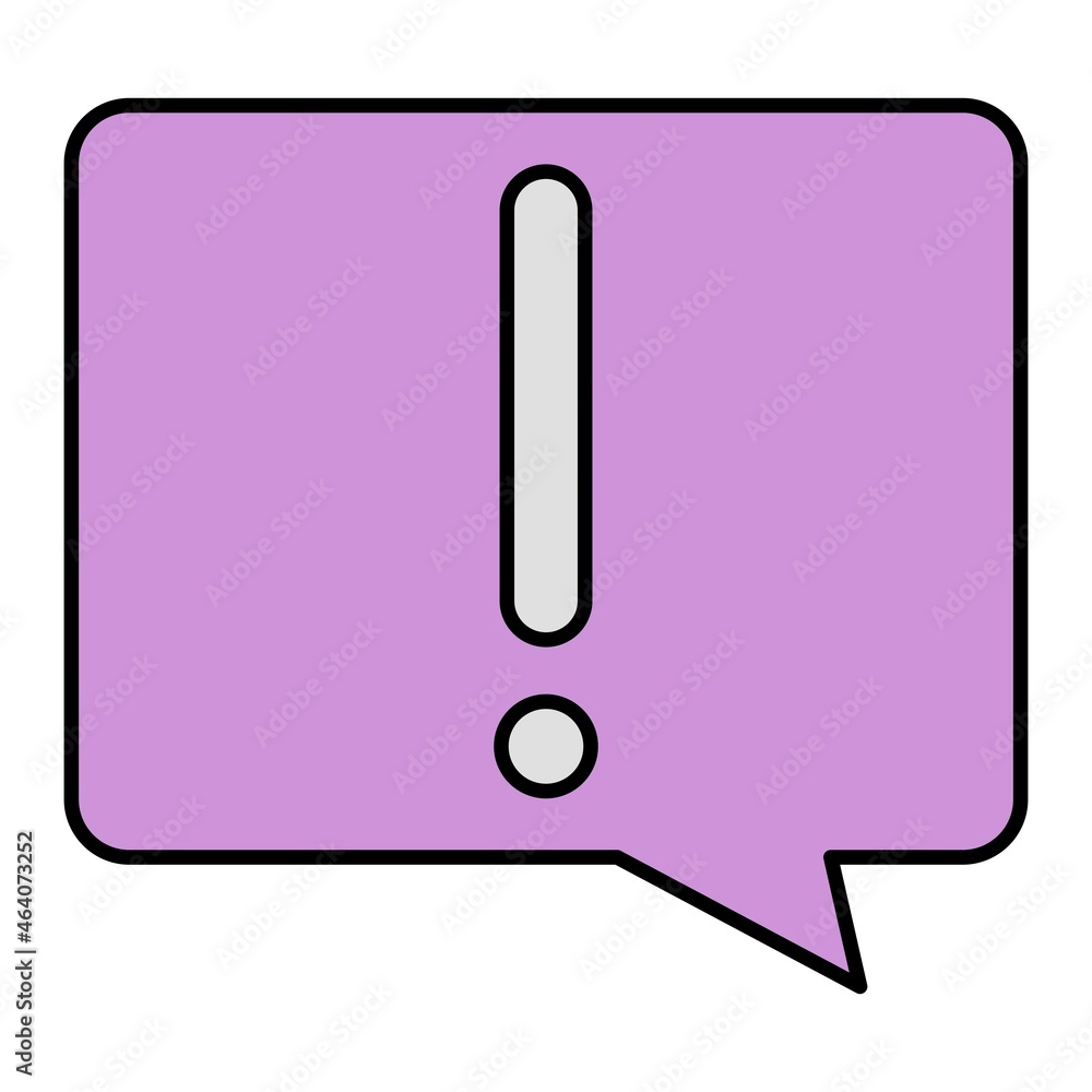 Vector Important Message Filled Outline Icon Design Vector Important Message Filled Outline Icon Design
