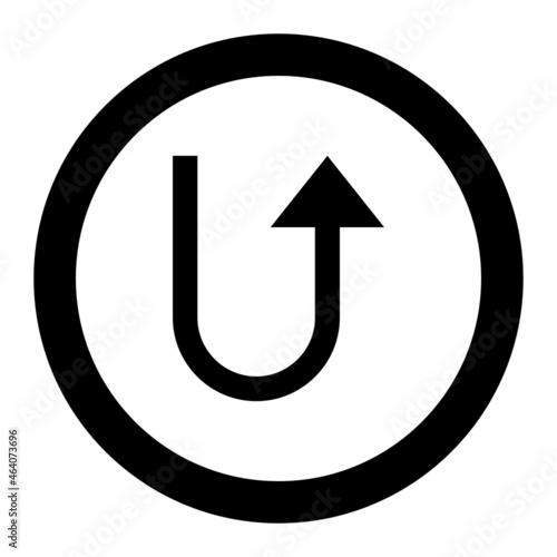 Vector Turn Up Glyph Icon Design