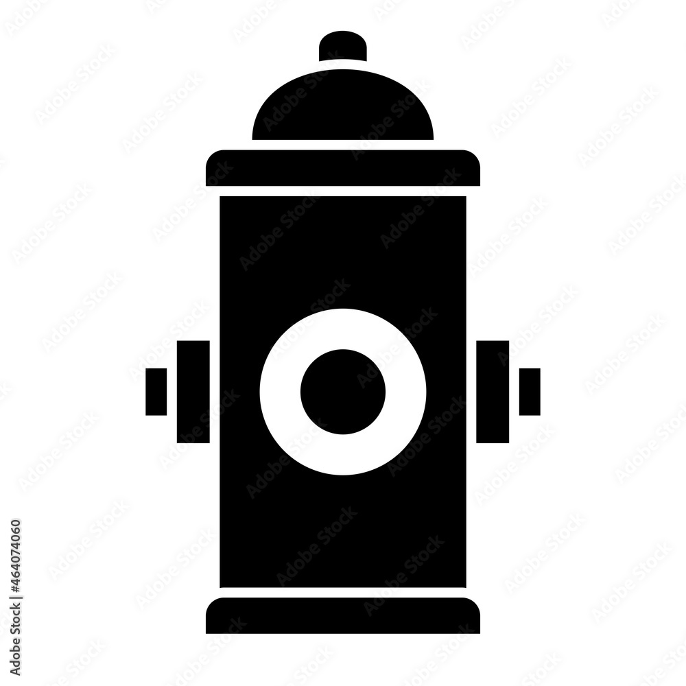 Vector Hydrant Glyph Icon Design Vector Hydrant Glyph Icon Design
