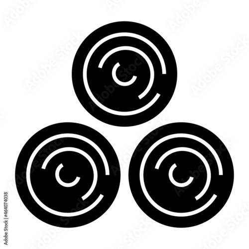 Vector Hay Glyph Icon Design