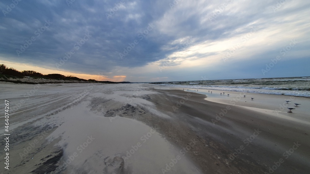 sunset on the beach