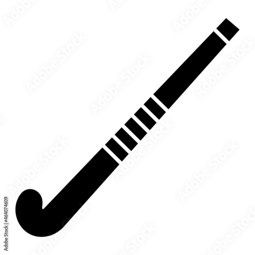 Vector Hockey Stick Glyph Icon Design