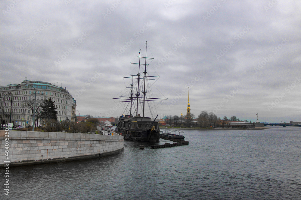 View from Zayachy Island in St. Petersburg View from Zayachy Island in St. Petersburg