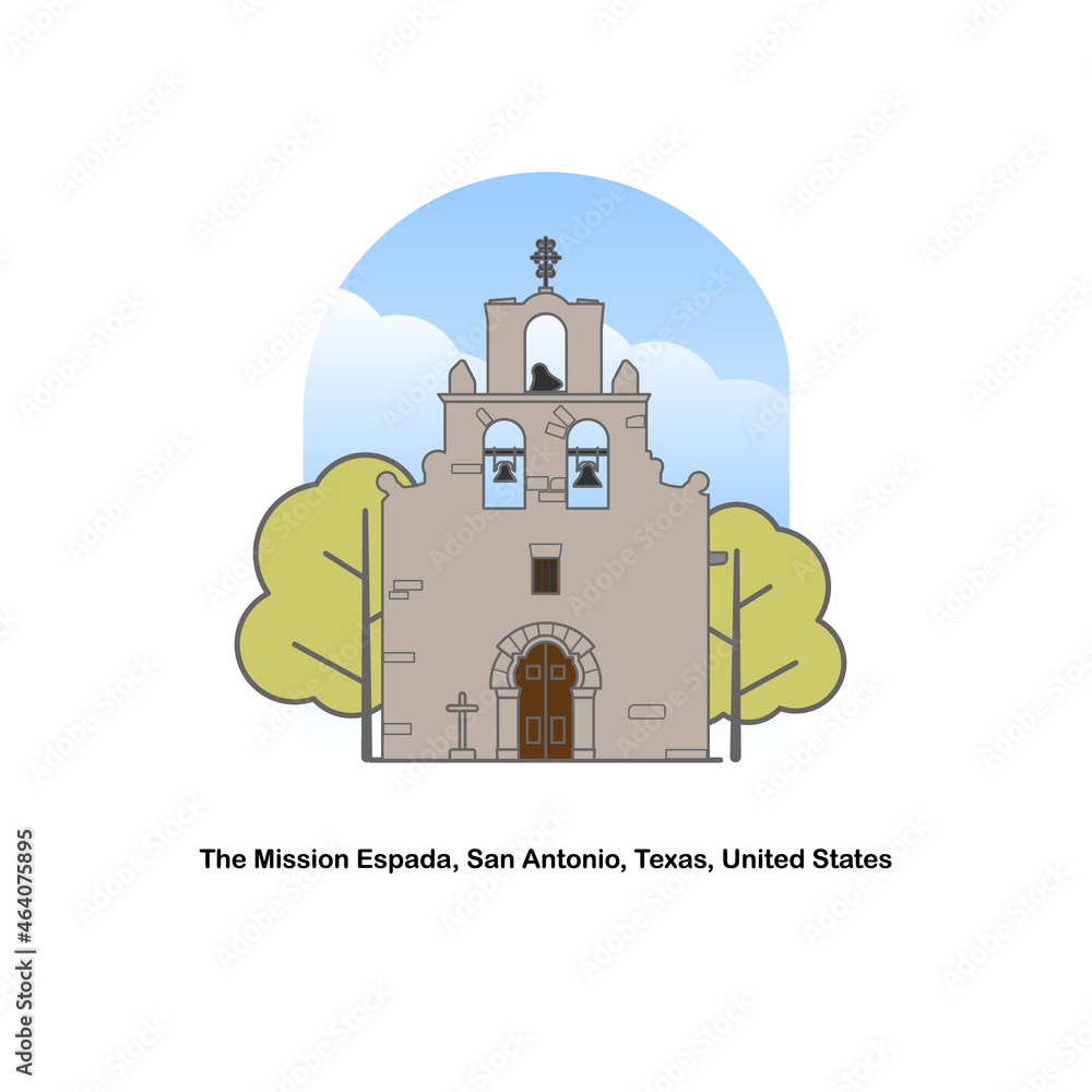 Mission Espada, San Antonio, Texas, United States.