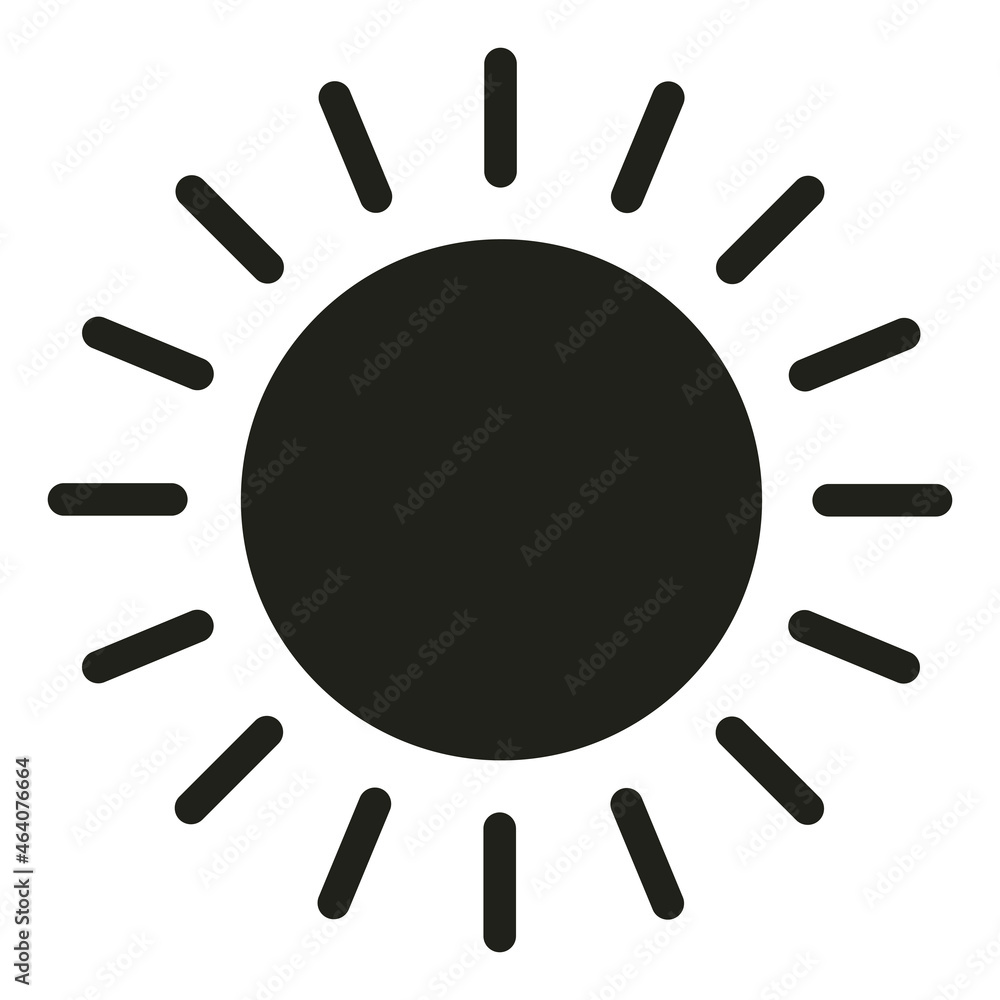 Sun icon isolated. vector illustration Sun icon isolated. vector illustration