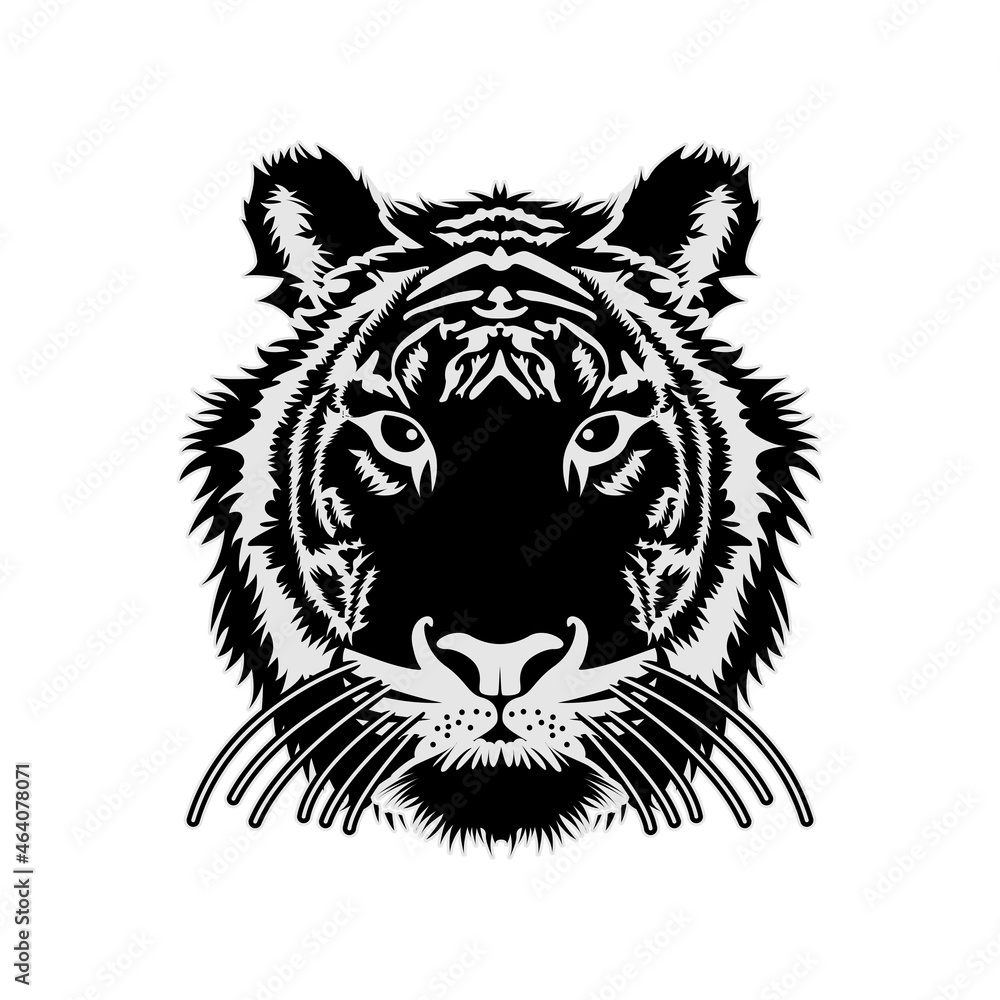 Tiger Face Head Vector Tribal Design Inspiration Tiger Face Head Vector Tribal Design Inspiration