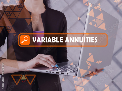 Obraz na plátně VARIABLE ANNUITIES phrase on the screen