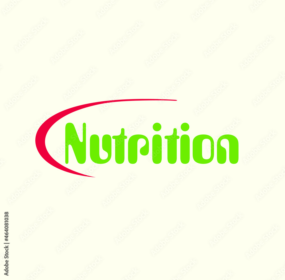 Fototapeta premium nutrition logo vector logo. nutrition logo.