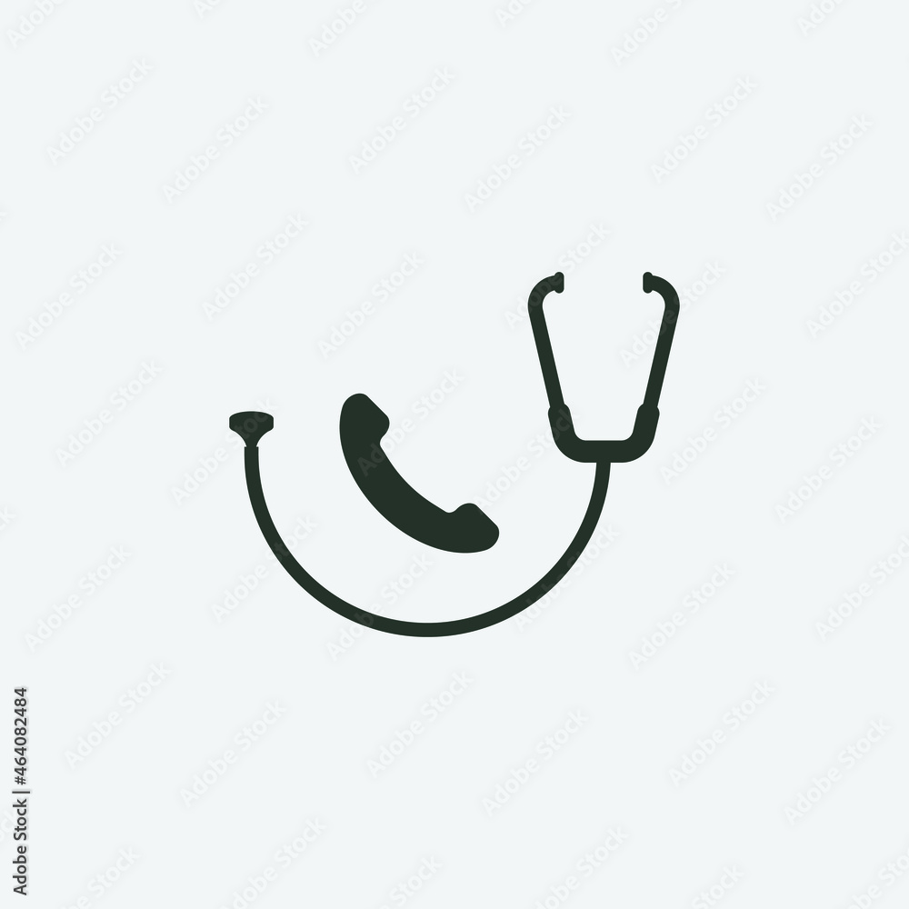 Medical_hotline vector icon illustration sign Medical_hotline vector icon illustration sign
