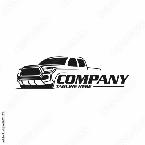 pickup truck 4x4 offroad logo