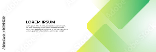 Abstract green banner design web template set. Horizontal header web banner. Vector abstract graphic design banner pattern background template.